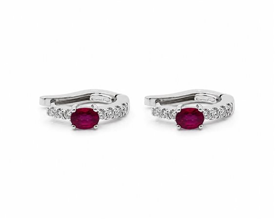 Boucles d'oreilles Recarlo Femme in Or Rubino 1.32 Ct ZR 360/BOR - ZR 360/BOR